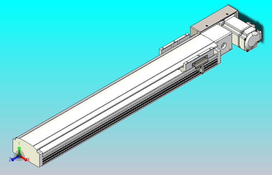 皮带直线轴半封闭可选导轨TPA-HNB-105D-90-L500-MR-Y-P20-N3