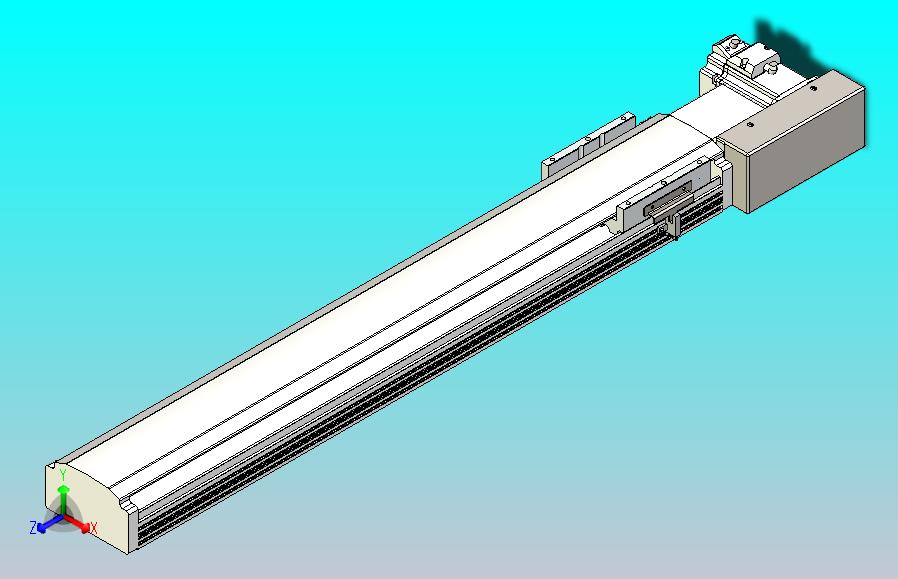 皮带直线轴半封闭可选导轨TPA-HNB-105D-90-L550-ML-Y-P20-N3