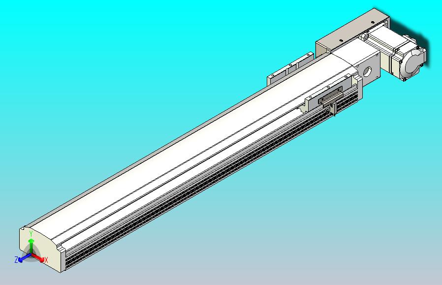 皮带直线轴半封闭可选导轨TPA-HNB-105D-90-L550-MR-Y-P20-N3