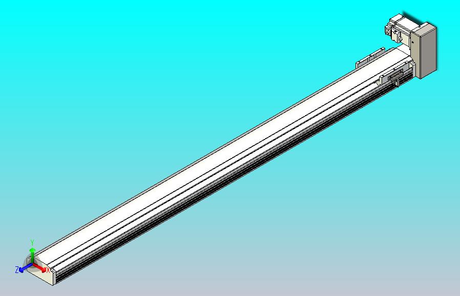 皮带直线轴半封闭可选导轨TPA-HNB-105D-90-L1250-LU-Y-P20-N3