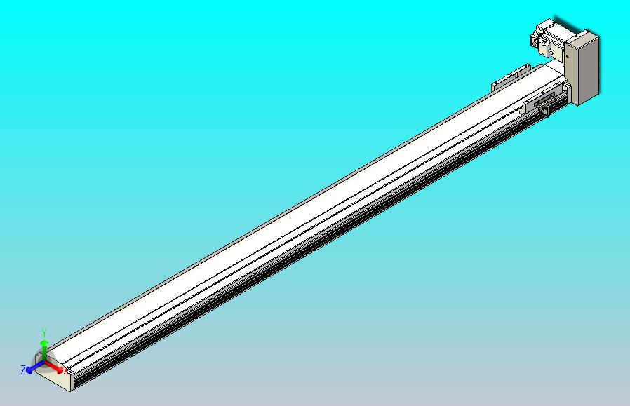 皮带直线轴半封闭可选导轨TPA-HNB-105D-90-L1300-LU-Y-P20-N3
