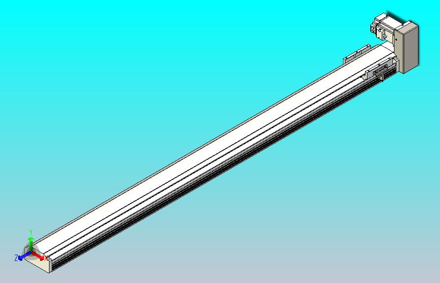 皮带直线轴半封闭可选导轨TPA-HNB-105D-90-L1300-LU-Y-P20-N3