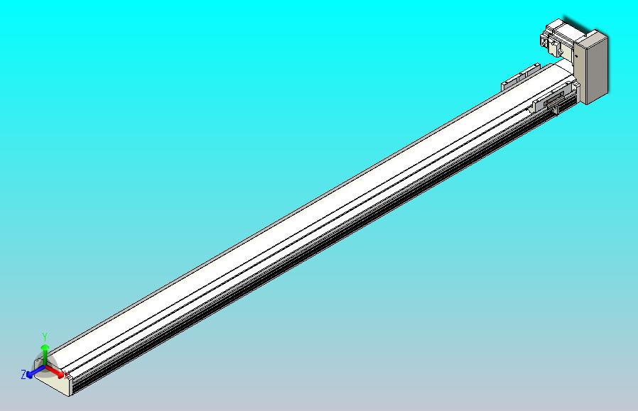 皮带直线轴半封闭可选导轨TPA-HNB-105D-90-L1350-LU-Y-P20-N3