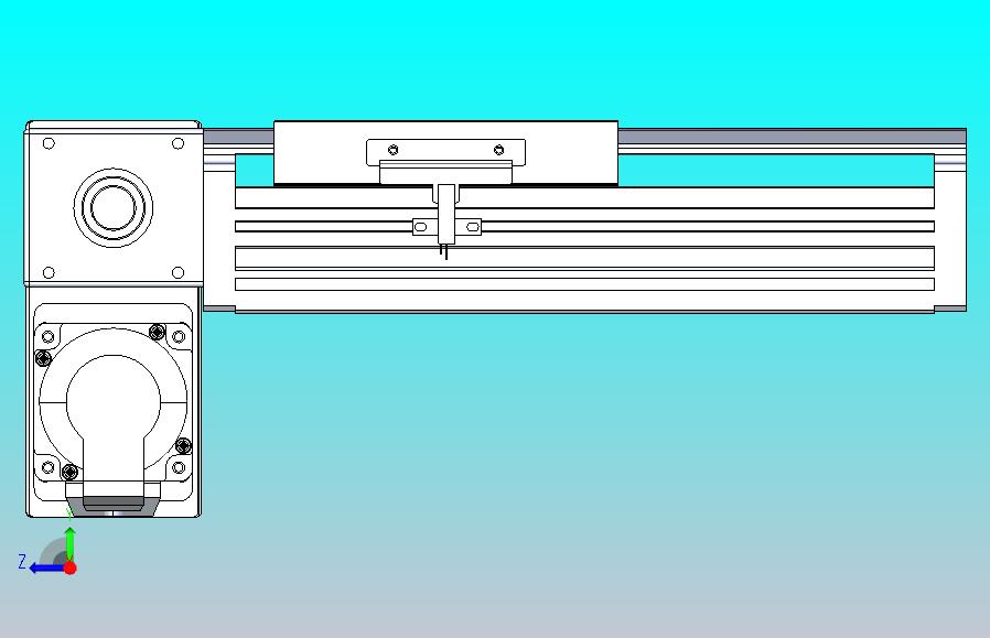 皮带直线轴半封闭可选导轨TPA-HNB-120D-110-L50-LP-Y-P40-N3