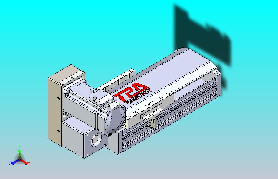 皮带直线轴半封闭可选导轨TPA-HNB-120D-110-L50-LU-Y-P40-N3