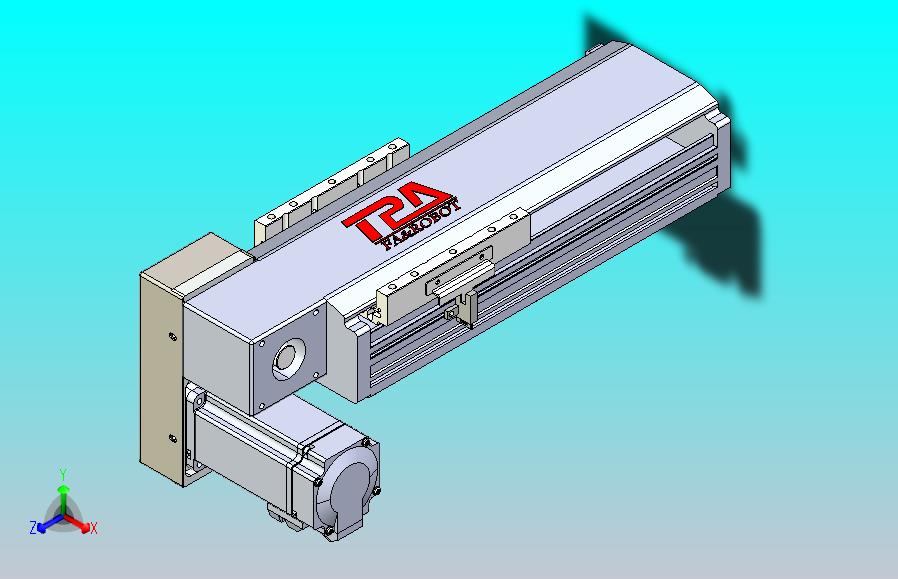 皮带直线轴半封闭可选导轨TPA-HNB-120D-110-L100-LP-Y-P40-N3