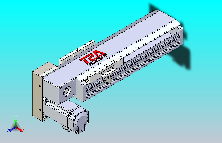 皮带直线轴半封闭可选导轨TPA-HNB-120D-110-L150-LP-Y-P40-N3