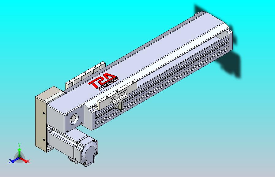 皮带直线轴半封闭可选导轨TPA-HNB-120D-110-L250-LP-Y-P40-N3
