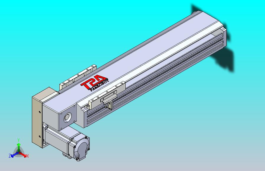 皮带直线轴半封闭可选导轨TPA-HNB-120D-110-L300-LP-Y-P40-N3