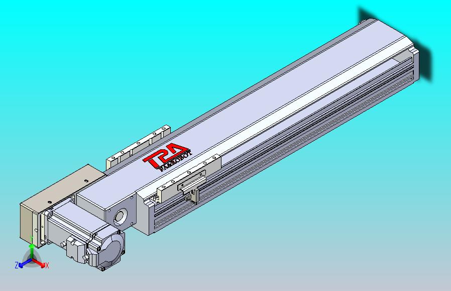 皮带直线轴半封闭可选导轨TPA-HNB-120D-110-L350-ML-Y-P40-N3