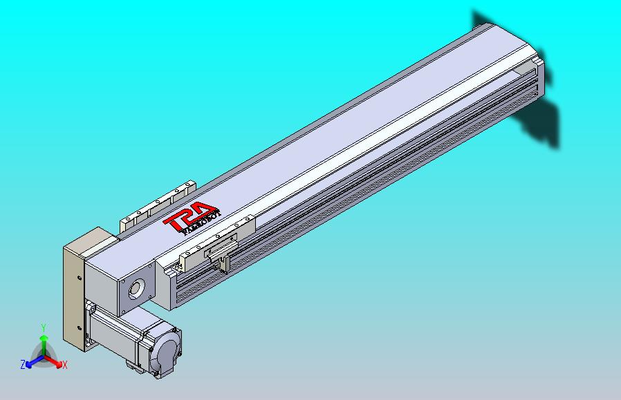 皮带直线轴半封闭可选导轨TPA-HNB-120D-110-L450-LP-Y-P40-N3