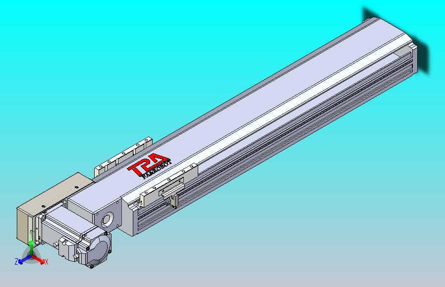 皮带直线轴半封闭可选导轨TPA-HNB-120D-110-L450-ML-Y-P40-N3