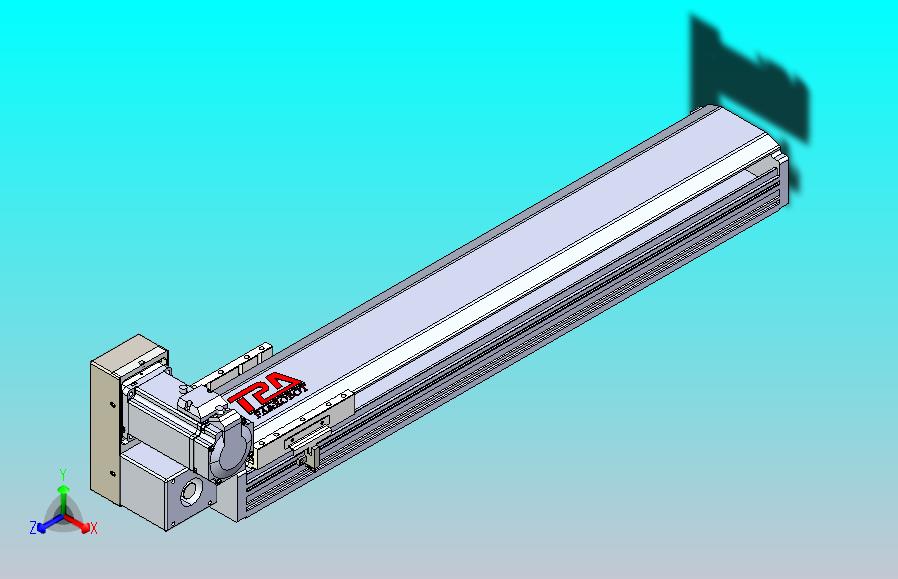皮带直线轴半封闭可选导轨TPA-HNB-120D-110-L500-LU-C-P40-N3
