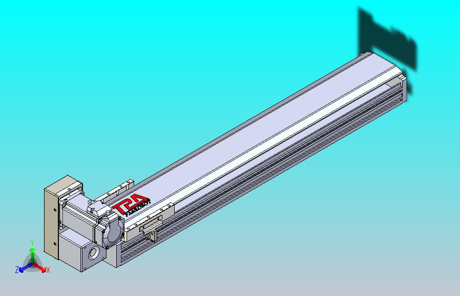 皮带直线轴半封闭可选导轨TPA-HNB-120D-110-L550-LU-C-P40-N3