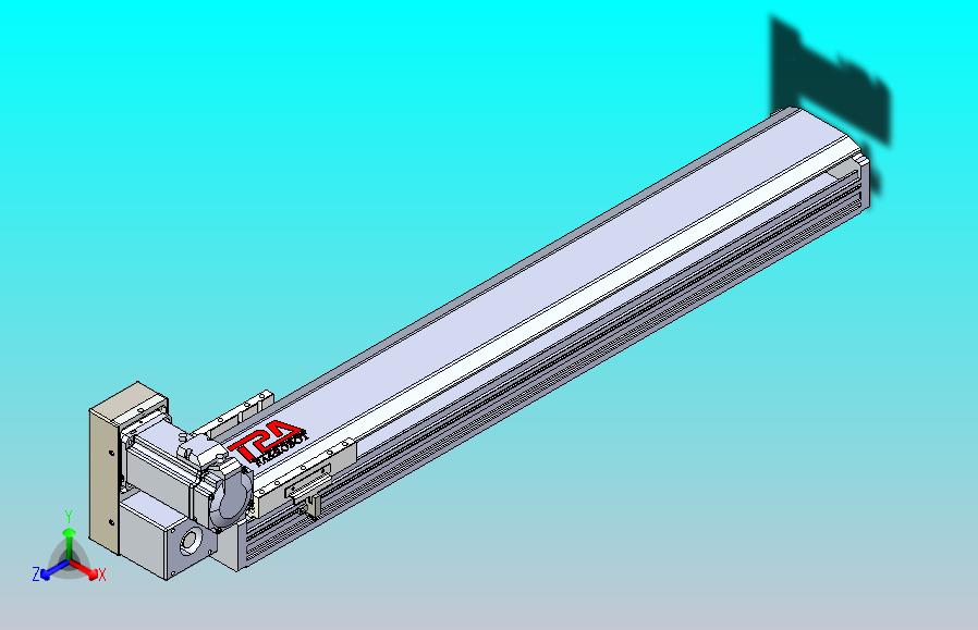 皮带直线轴半封闭可选导轨TPA-HNB-120D-110-L600-LU-Y-P40-N3