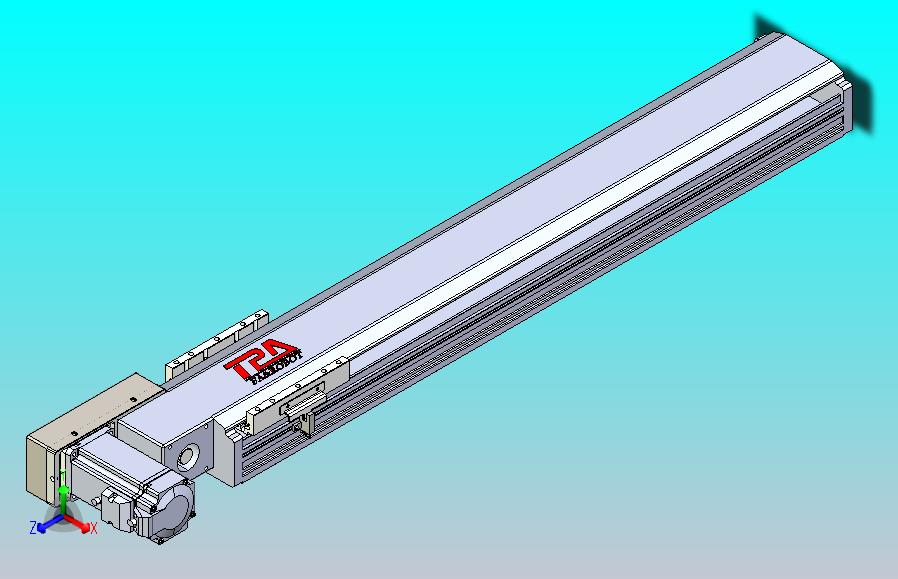 皮带直线轴半封闭可选导轨TPA-HNB-120D-110-L600-ML-Y-P40-N3