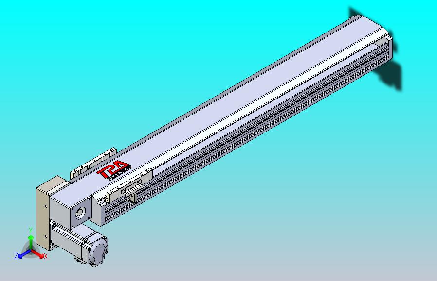 皮带直线轴半封闭可选导轨TPA-HNB-120D-110-L650-LP-Y-P40-N3