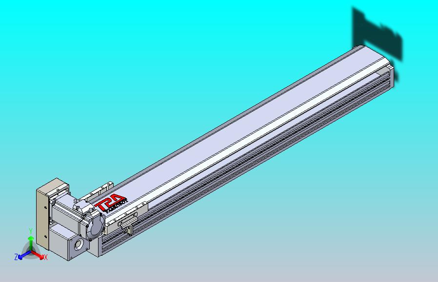 皮带直线轴半封闭可选导轨TPA-HNB-120D-110-L700-LU-Y-P40-N3