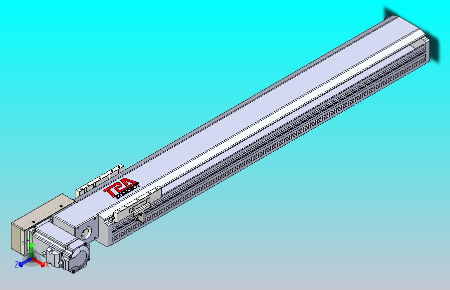 皮带直线轴半封闭可选导轨TPA-HNB-120D-110-L700-ML-Y-P40-N3