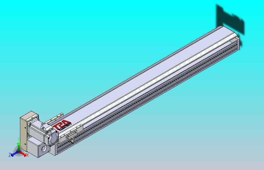皮带直线轴半封闭可选导轨TPA-HNB-120D-110-L800-LU-C-P40-N3