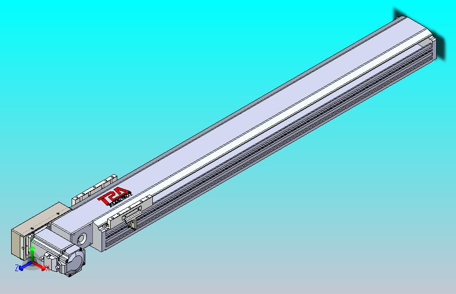 皮带直线轴半封闭可选导轨TPA-HNB-120D-110-L800-ML-Y-P40-N3