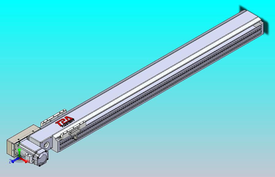 皮带直线轴半封闭可选导轨TPA-HNB-120D-110-L900-ML-Y-P40-N3