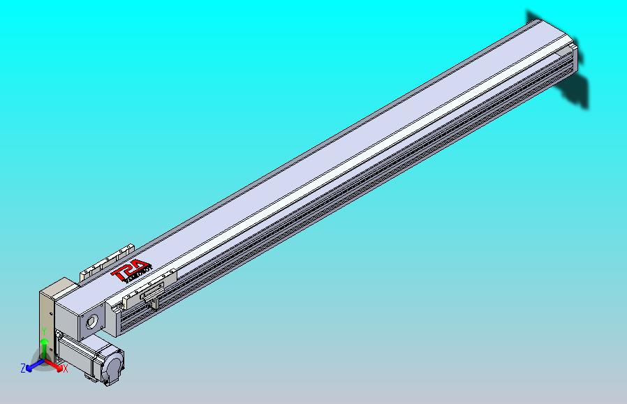 皮带直线轴半封闭可选导轨TPA-HNB-120D-110-L950-LP-Y-P40-N3