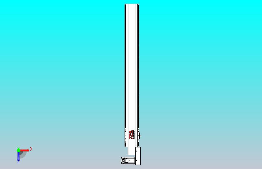 皮带直线轴半封闭可选导轨TPA-HNB-120D-110-L950-MR-Y-P40-N3