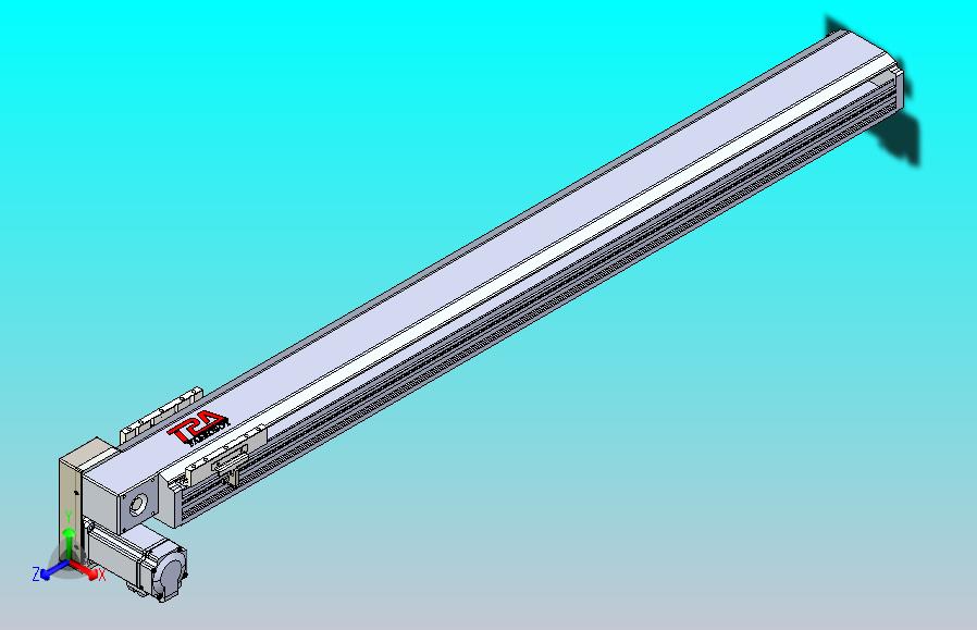 皮带直线轴半封闭可选导轨TPA-HNB-120D-110-L1000-LP-Y-P40-N3