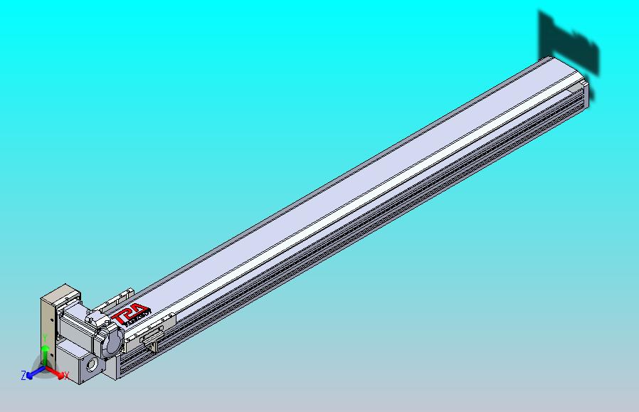 皮带直线轴半封闭可选导轨TPA-HNB-120D-110-L1000-LU-Y-P40-N3