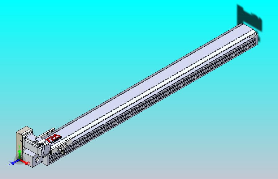 皮带直线轴半封闭可选导轨TPA-HNB-120D-110-L1100-LU-C-P40-N3