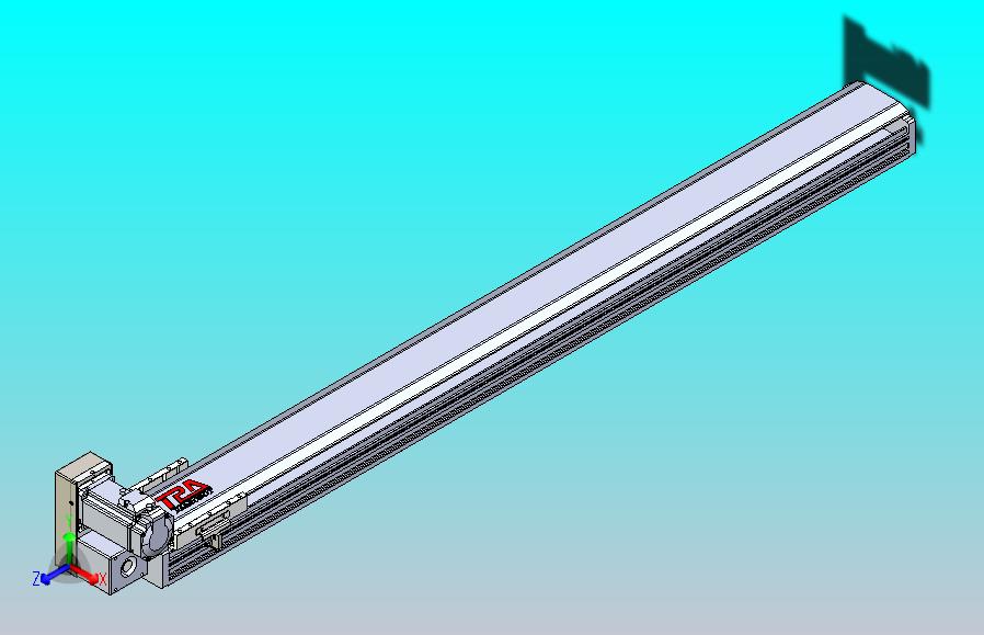 皮带直线轴半封闭可选导轨TPA-HNB-120D-110-L1150-LU-C-P40-N3