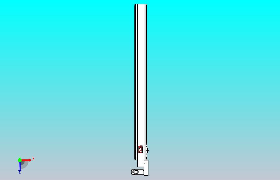 皮带直线轴半封闭可选导轨TPA-HNB-120D-110-L1250-MR-Y-P40-N3