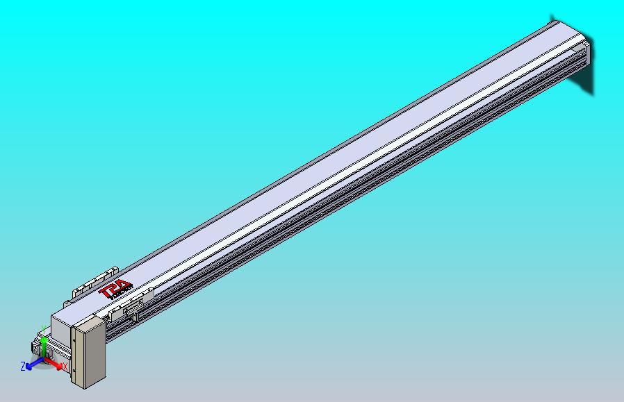 皮带直线轴半封闭可选导轨TPA-HNB-120D-110-L1250-RP-C-P40-N3