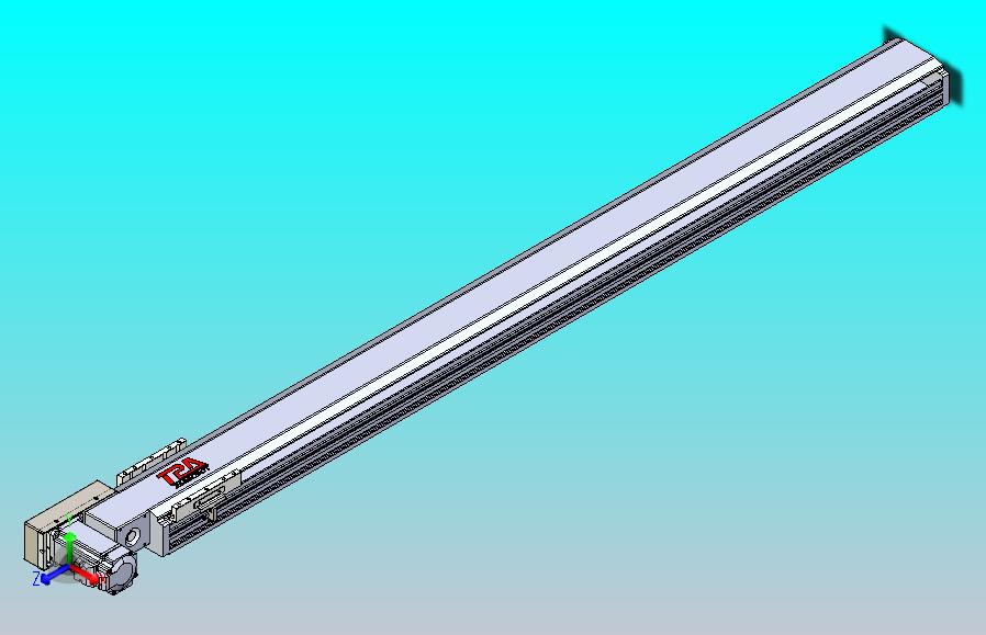 皮带直线轴半封闭可选导轨TPA-HNB-120D-110-L1350-ML-Y-P40-N3