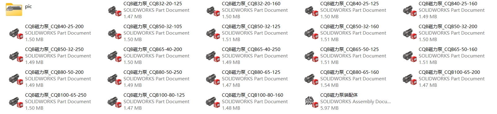 磁力泵 CQB系列 22款