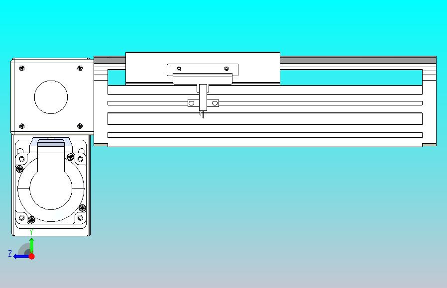 皮带直线轴半封闭可选导轨TPA-HNB-140D-120-L50-LP-Y-P40-N3