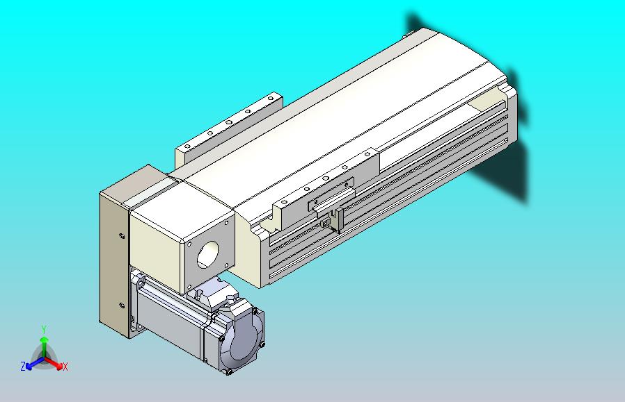 皮带直线轴半封闭可选导轨TPA-HNB-140D-120-L100-LP-Y-P40-N3