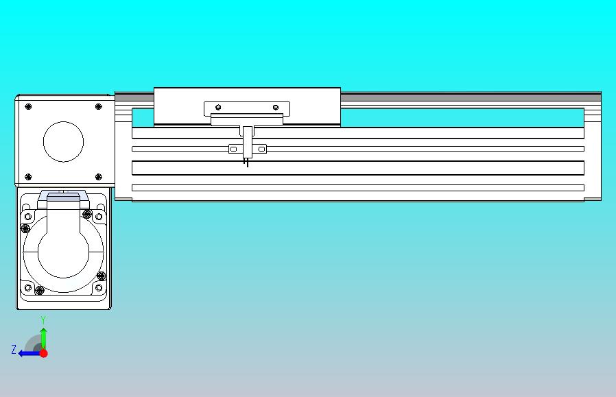 皮带直线轴半封闭可选导轨TPA-HNB-140D-120-L100-LP-Y-P40-N3