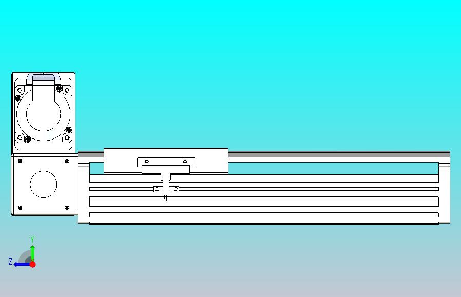 皮带直线轴半封闭可选导轨TPA-HNB-140D-120-L150-LU-Y-P40-N3