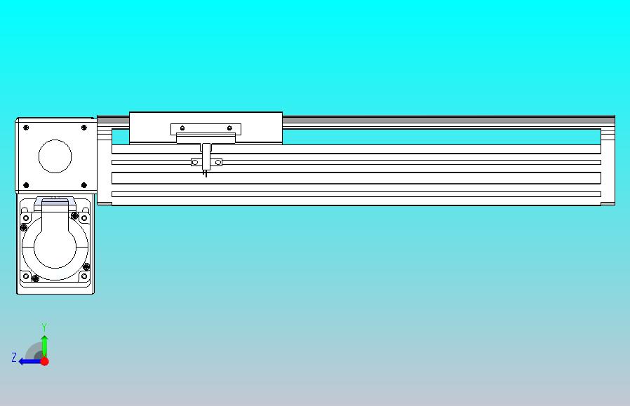 皮带直线轴半封闭可选导轨TPA-HNB-140D-120-L200-LP-Y-P40-N3