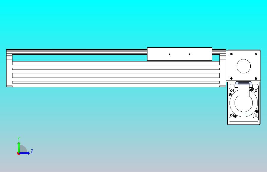 皮带直线轴半封闭可选导轨TPA-HNB-140D-120-L200-RP-Y-P40-N3
