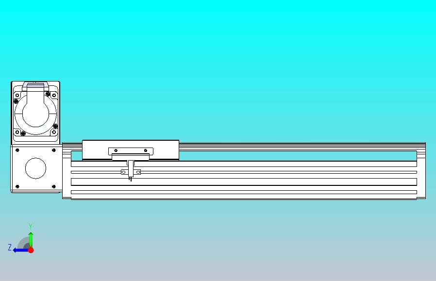 皮带直线轴半封闭可选导轨TPA-HNB-140D-120-L250-LU-C-P40-N3