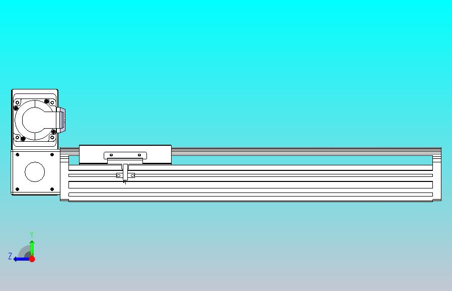 皮带直线轴半封闭可选导轨TPA-HNB-140D-120-L300-LU-C-P40-N3