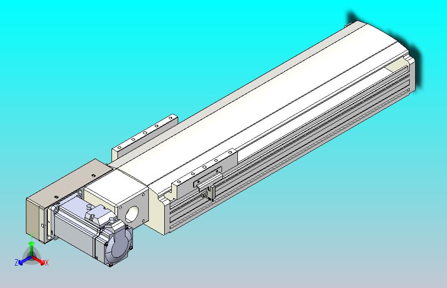 皮带直线轴半封闭可选导轨TPA-HNB-140D-120-L300-ML-Y-P40-N3