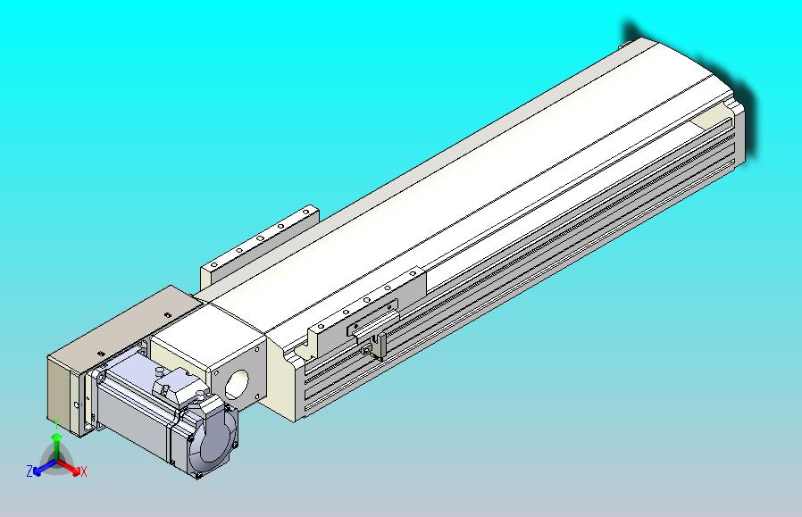 皮带直线轴半封闭可选导轨TPA-HNB-140D-120-L300-ML-Y-P40-N3