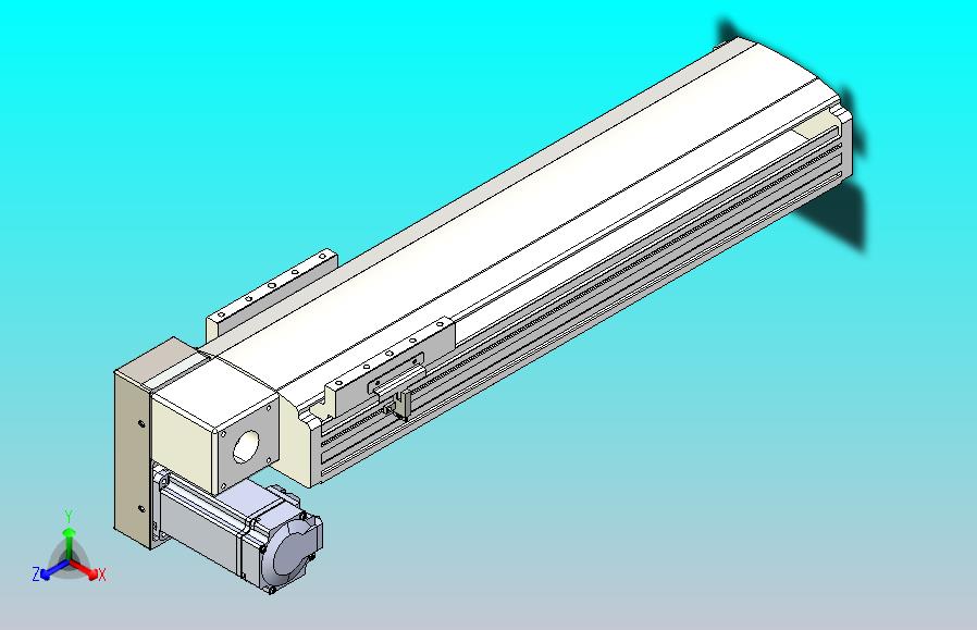 皮带直线轴半封闭可选导轨TPA-HNB-140D-120-L350-LP-Y-P40-N3
