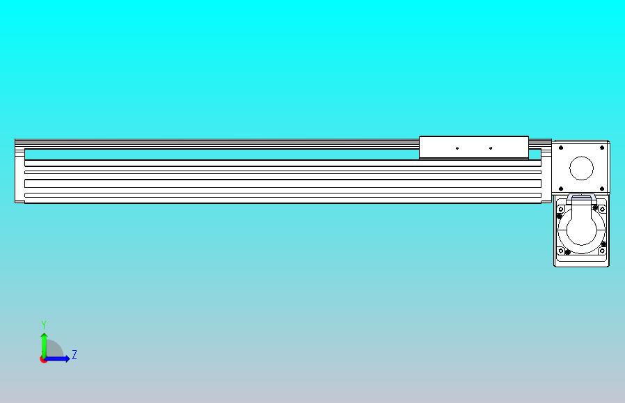 皮带直线轴半封闭可选导轨TPA-HNB-140D-120-L400-RP-Y-P40-N3