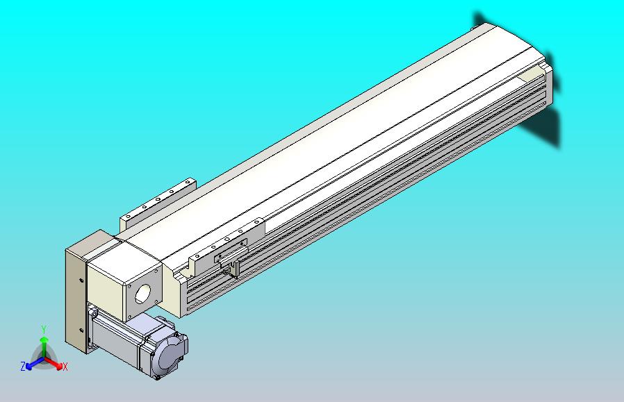 皮带直线轴半封闭可选导轨TPA-HNB-140D-120-L450-LP-Y-P40-N3
