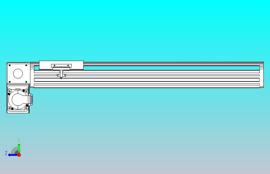 皮带直线轴半封闭可选导轨TPA-HNB-140D-120-L450-LP-Y-P40-N3